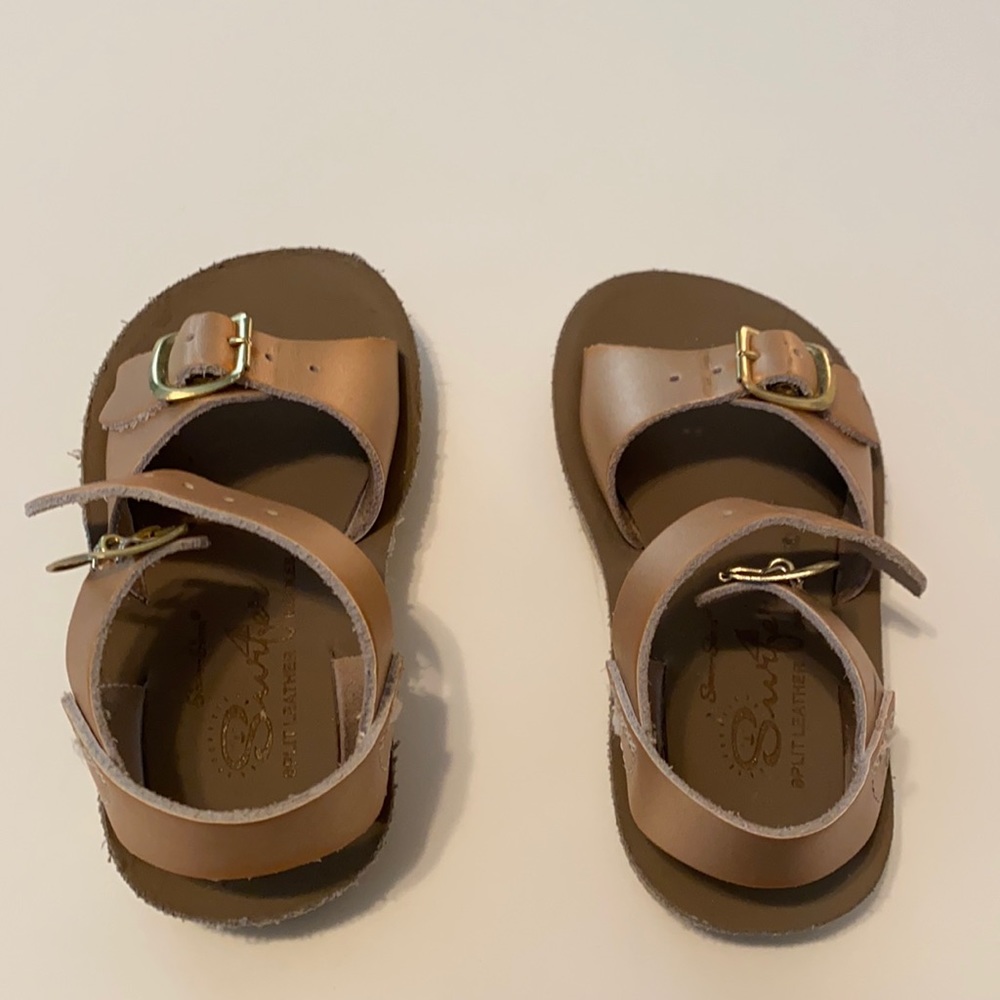 Sun-San Rose Gold Surfer Sandals size 6 Toddler